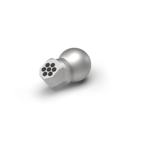 60° short Nozzle 12.5mm Ball